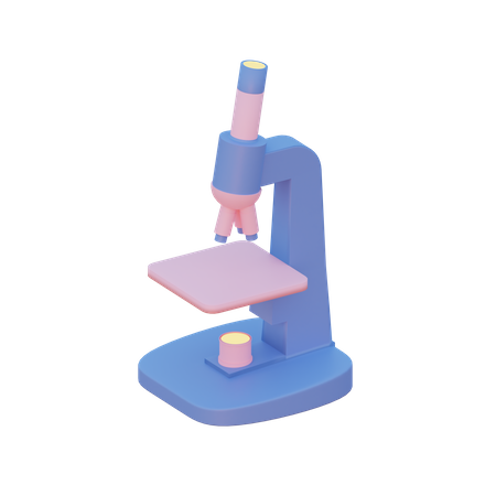 Microscopio  3D Illustration