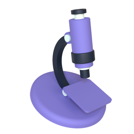 Microscópio  3D Illustration
