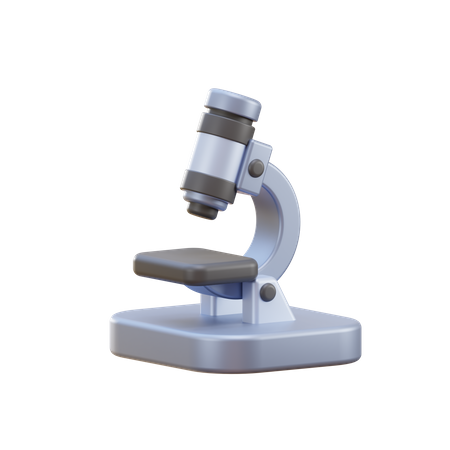 Microscopio  3D Illustration