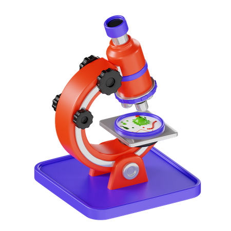 Microscopio  3D Icon