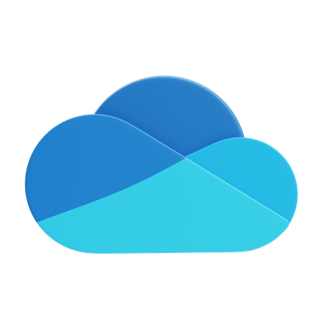 Microsoft OneDrive  3D Icon