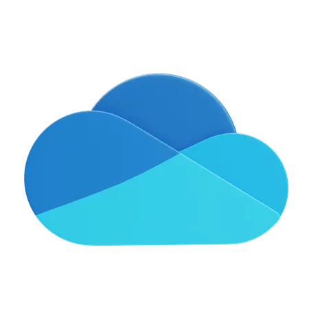 Microsoft OneDrive  3D Icon