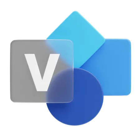 Microsoft Visio  3D Icon