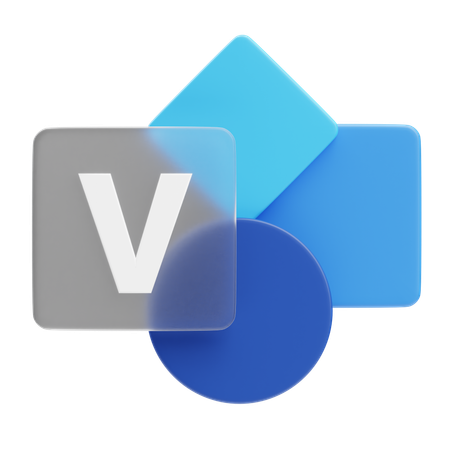 Microsoft Visio  3D Icon