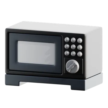 Microwave 3 D Icon 3D Icon