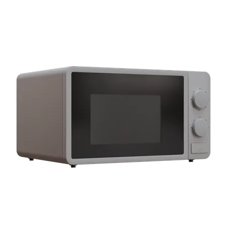 Microwave 3 D Design Element 3D Icon