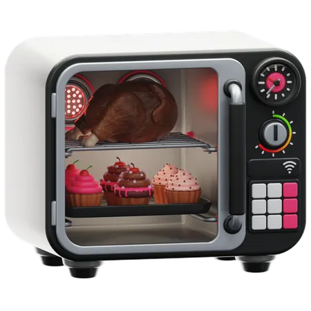 Microwave  3D Icon