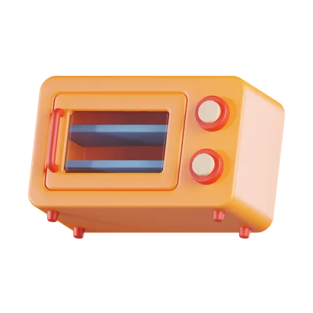 Microwave  3D Icon