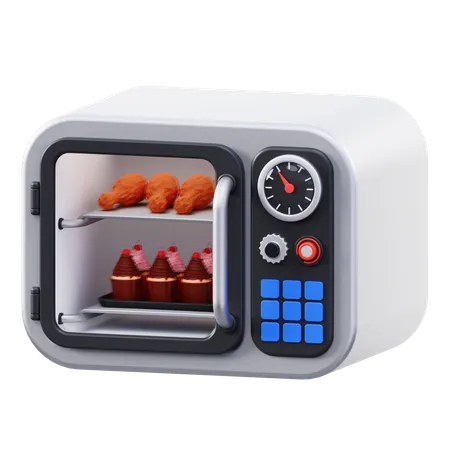 Microwave  3D Icon