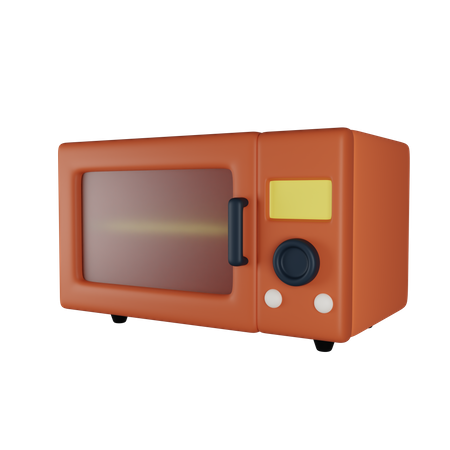 Microwave  3D Icon