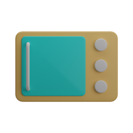 Microwave  3D Illustration