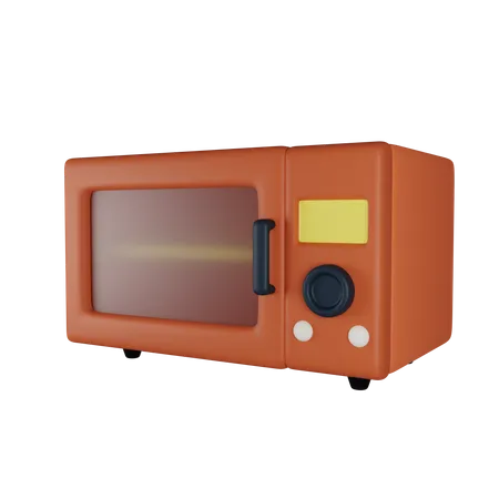 Microwave  3D Illustration