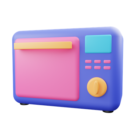 Microwave  3D Illustration