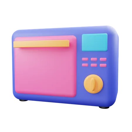 Microwave  3D Illustration