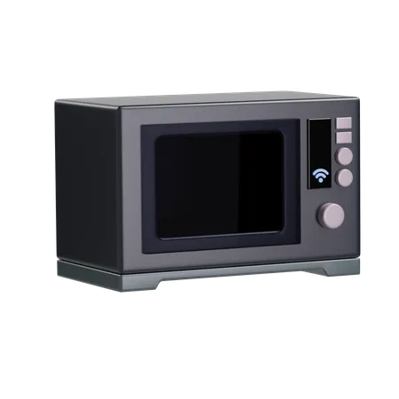 Microwave On Transparent Background 3 D Illustration 3D Illustration