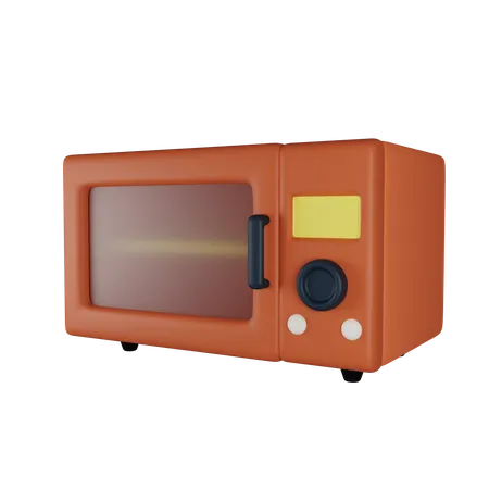 Microwave 3D Illustration