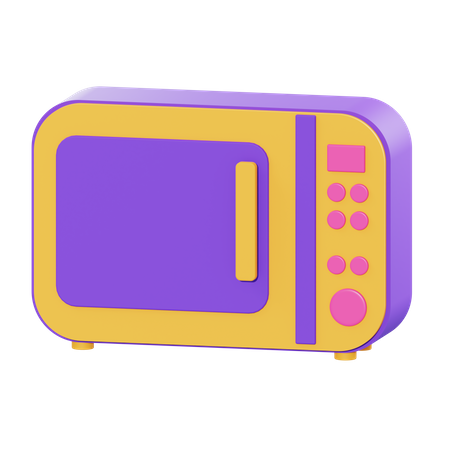 Microwave  3D Illustration