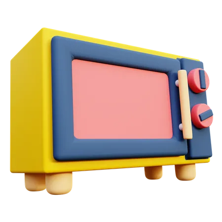 Microwave 3D Icon