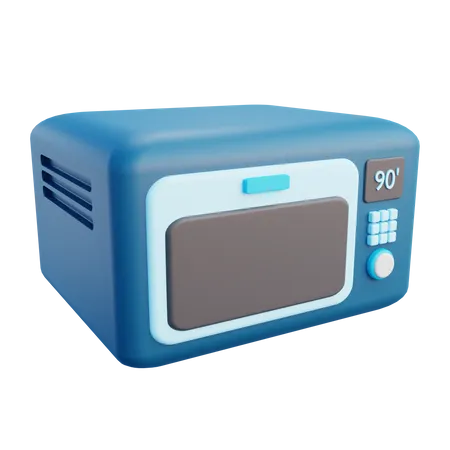 3 D Microwave With Isolated Background 3D Icon