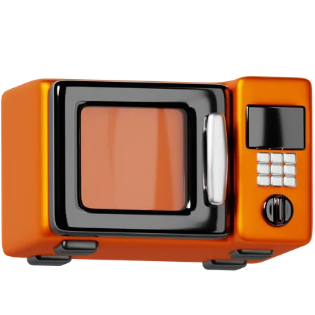 Microwave 3 D Icin 3D Icon