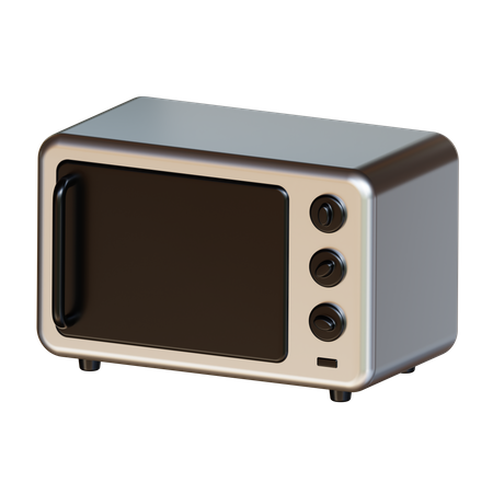 Microwave oven 3D Illustration