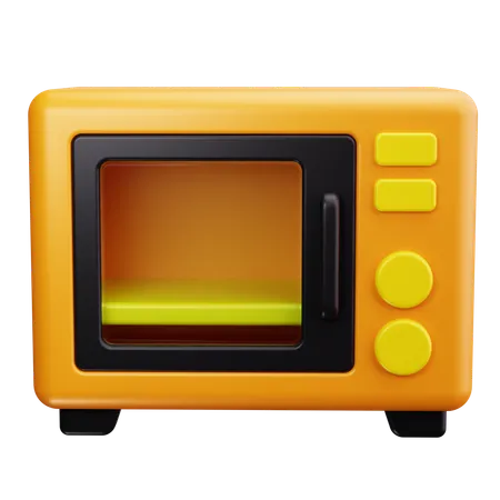 Microwave Oven  3D Icon