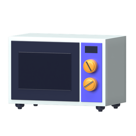 Microwave Oven  3D Icon