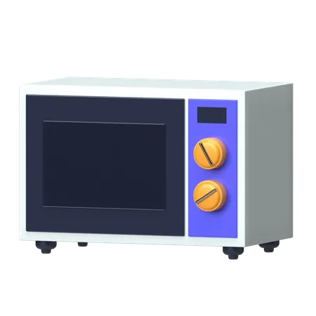 Microwave Oven  3D Icon