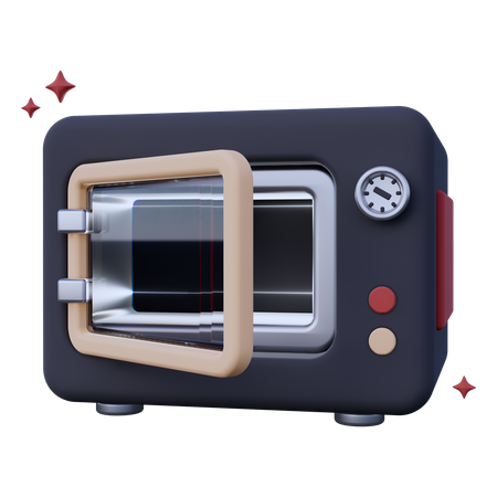 Microwave Oven  3D Icon