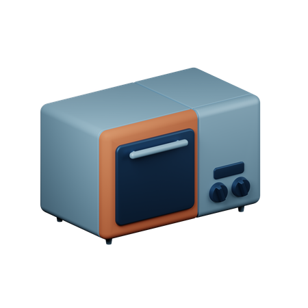Microwave Oven 3D Illustration