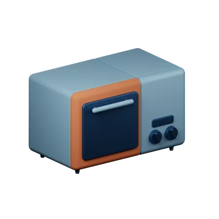 Microwave Oven  3D Illustration