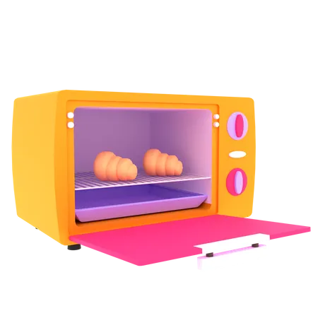 Microwave oven  3D Illustration
