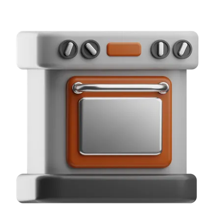 Microwave Oven  3D Icon