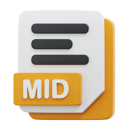 MID FILE  3D Icon