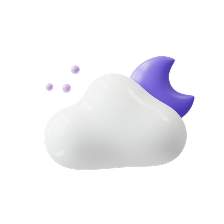 Mid Night Weather  3D Icon