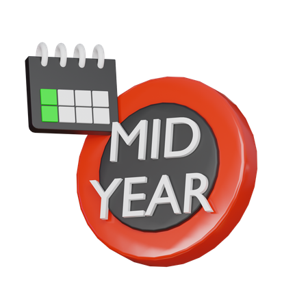Mid Year  3D Icon