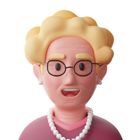 Middle Aged Mother  3D Icon