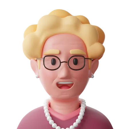 Middle Aged Mother  3D Icon