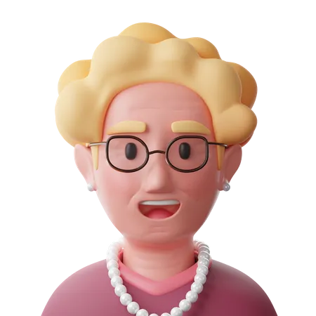 Middle Aged Mother 3D Icon