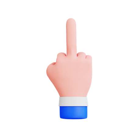 Middle Finger  3D Icon