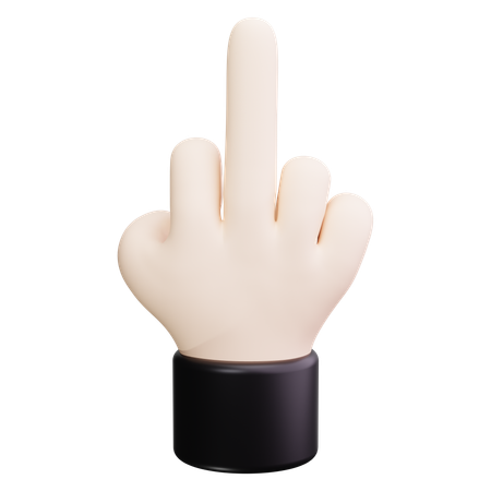 Middle finger  3D Icon