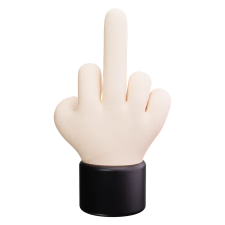 Middle finger  3D Icon