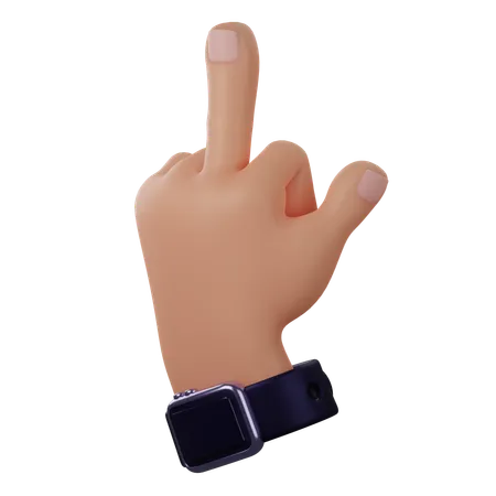 Middle Finger Gesture  3D Icon