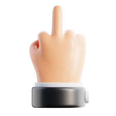 Middle Finger Gesture  3D Icon