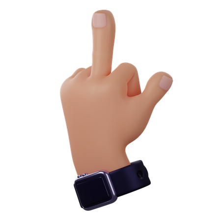 Middle Finger Gesture  3D Icon