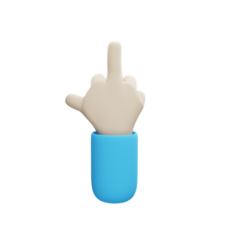 Middle Finger Gesture  3D Icon