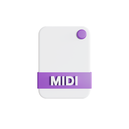 Midi-Datei  3D Icon