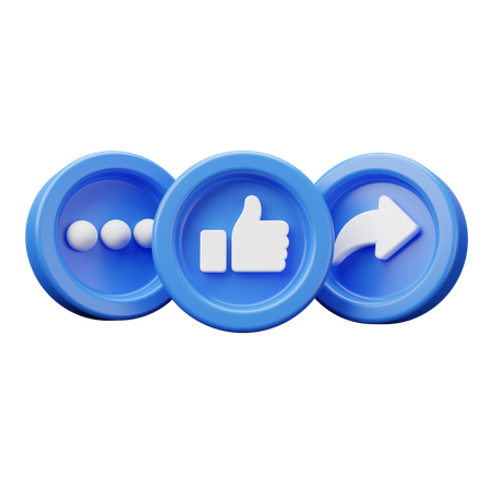 Mídia social  3D Icon