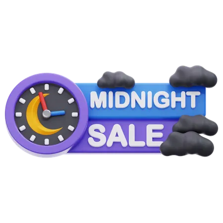 Midnight Sale  3D Icon