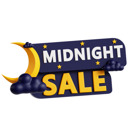 Midnight Sale  3D Icon